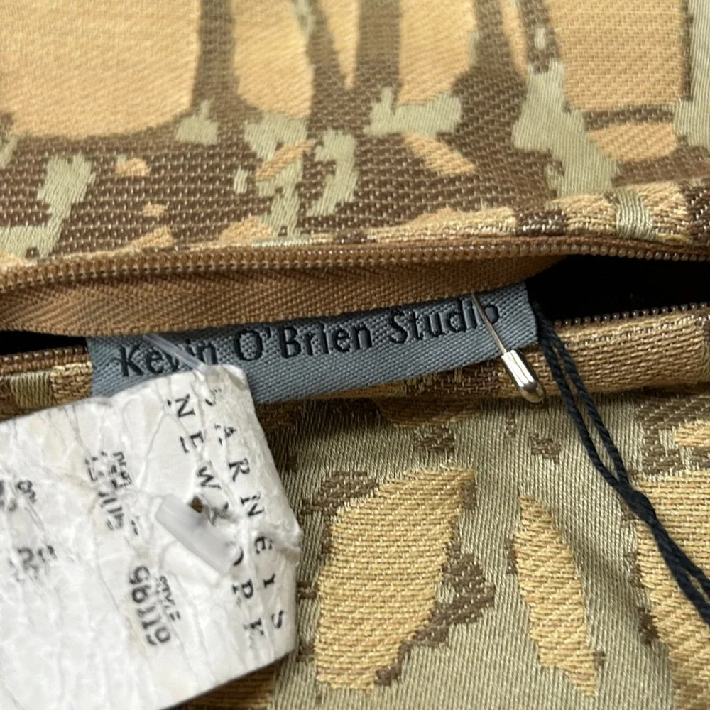 Kevin O’Brien Studio 17” Jacquard pillow cover. Barney’s New York tag.